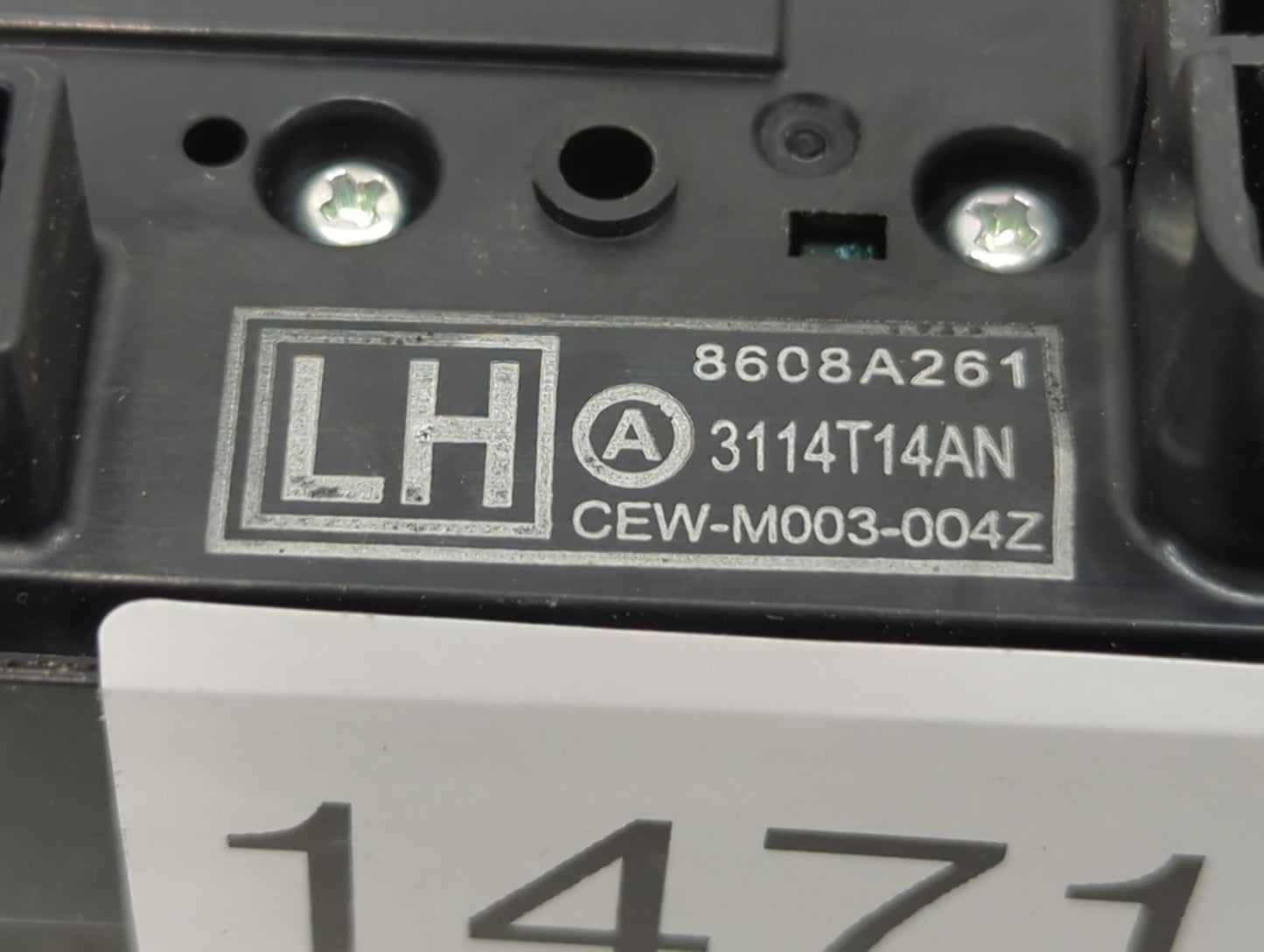 2014-2017 Mitsubishi Outlander Sport Master Power Window Switch Replacement Driver Side Left P/N:8608A261 3114T14AN Fits OEM