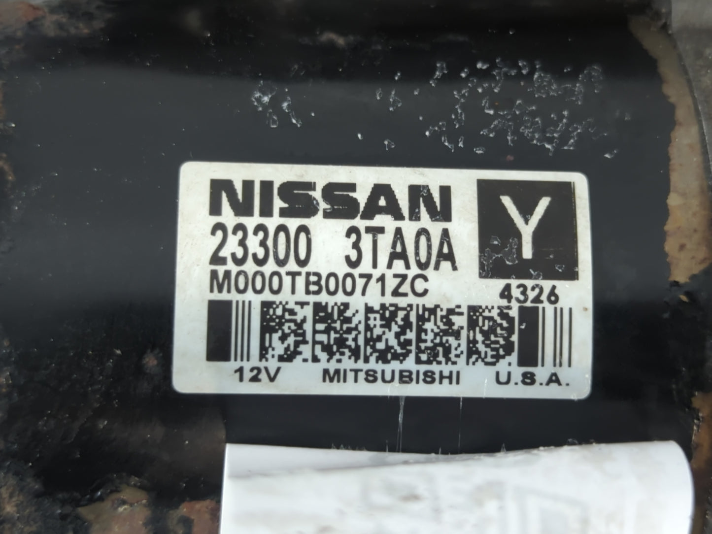 2013-2018 Nissan Altima Car Starter Motor Solenoid OEM P/N:23300 3TA0A Fits Fits 2013 2014 2015 2016 2017 2018 OEM Used Auto