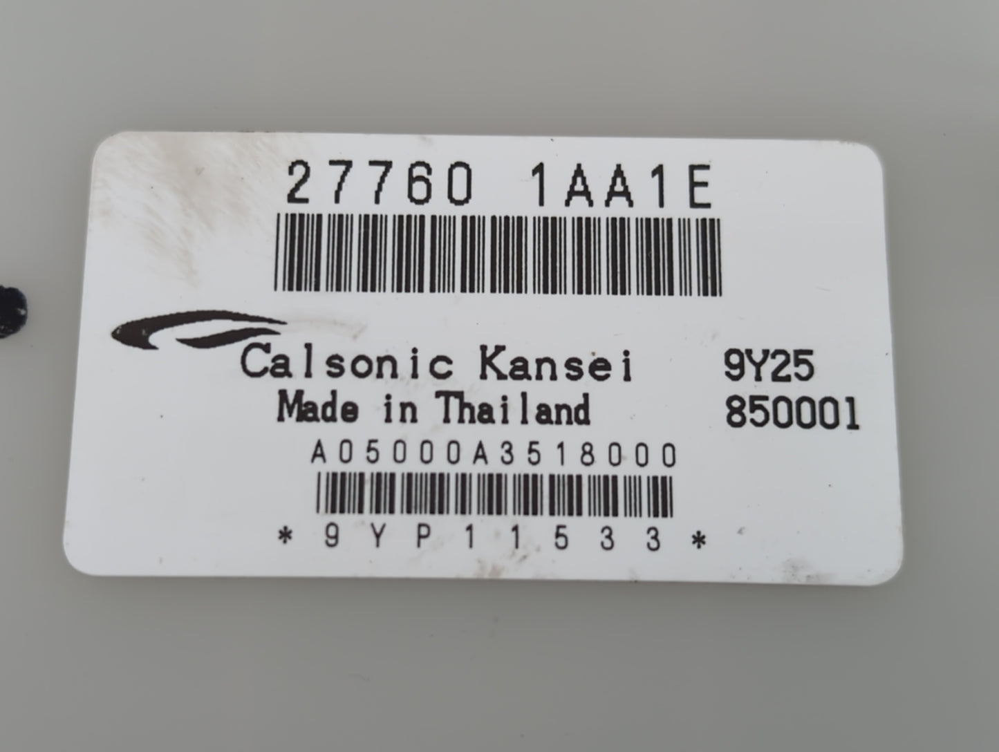 2014-2015 Nissan Altima Temperature Control Module 27760 1aa1e - Oemusedautoparts1.com