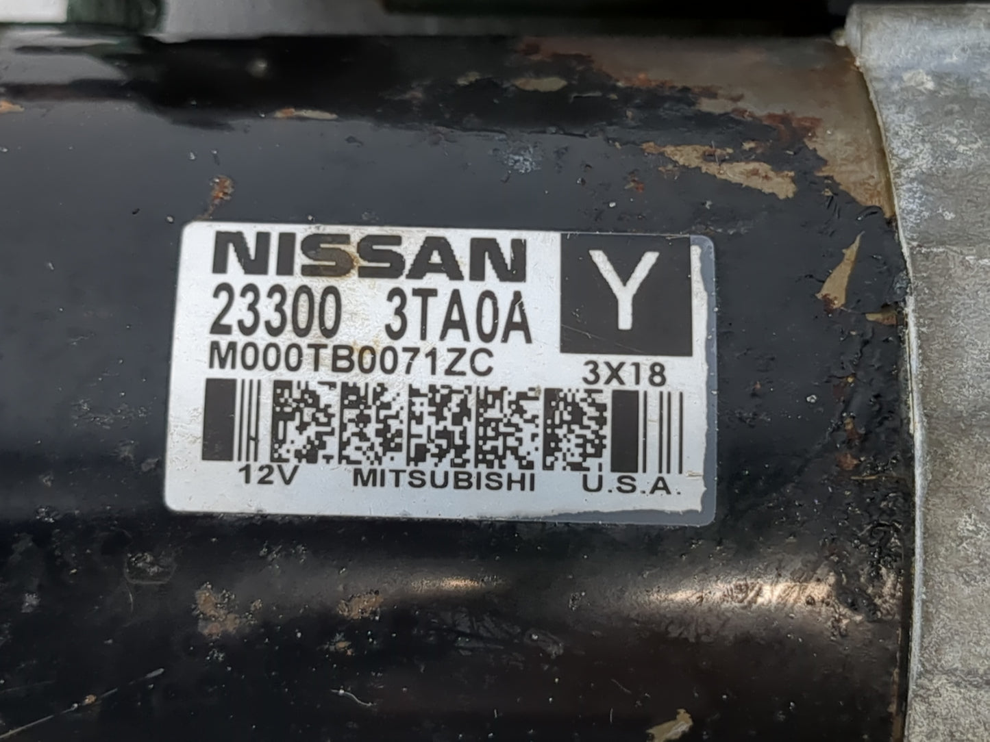 2013-2018 Nissan Altima Car Starter Motor Solenoid OEM P/N:23300 3TA0A Fits Fits 2013 2014 2015 2016 2017 2018 OEM Used Auto
