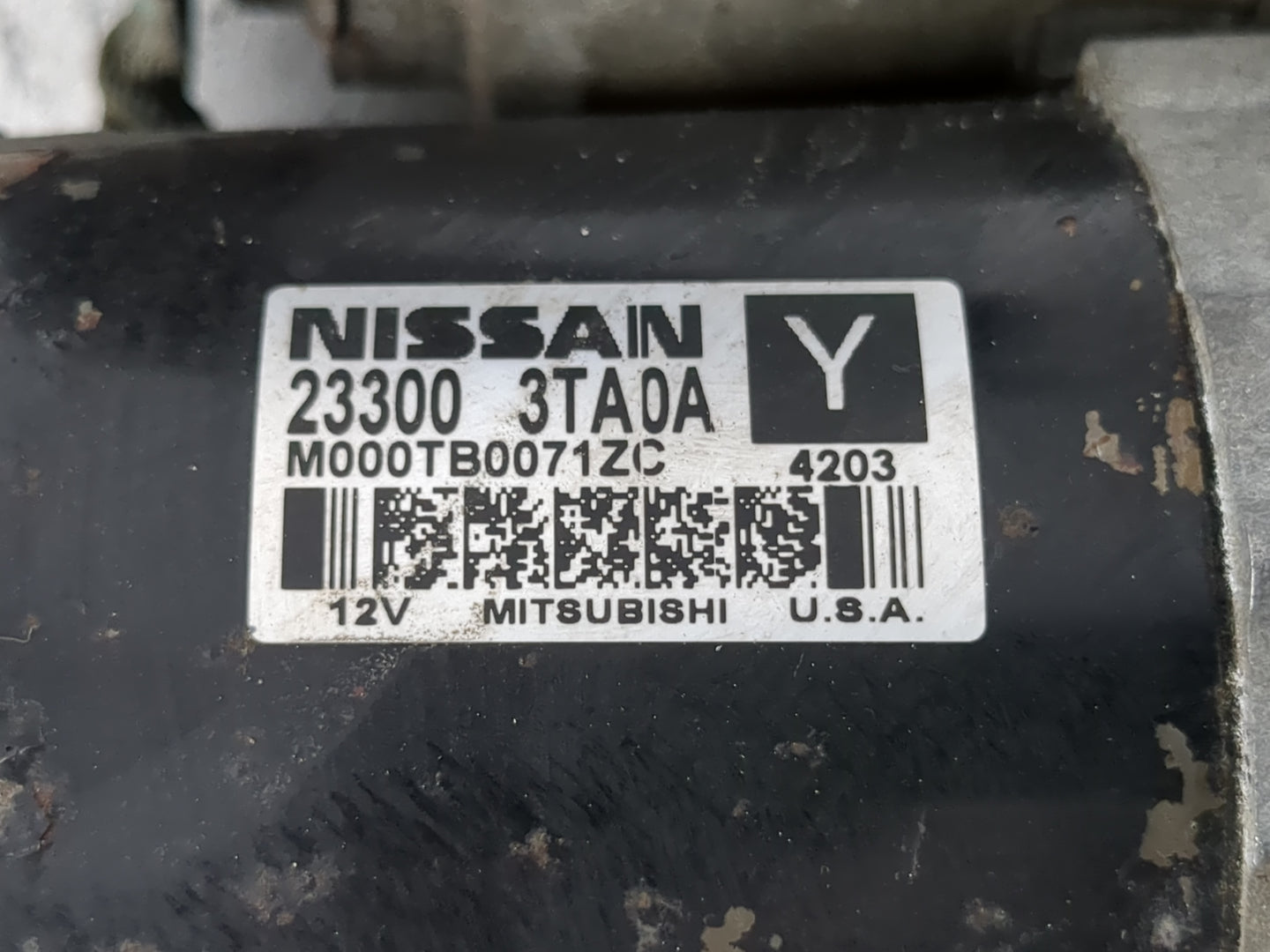 2013-2018 Nissan Altima Car Starter Motor Solenoid OEM P/N:23300 3TA0A Fits Fits 2013 2014 2015 2016 2017 2018 OEM Used Auto