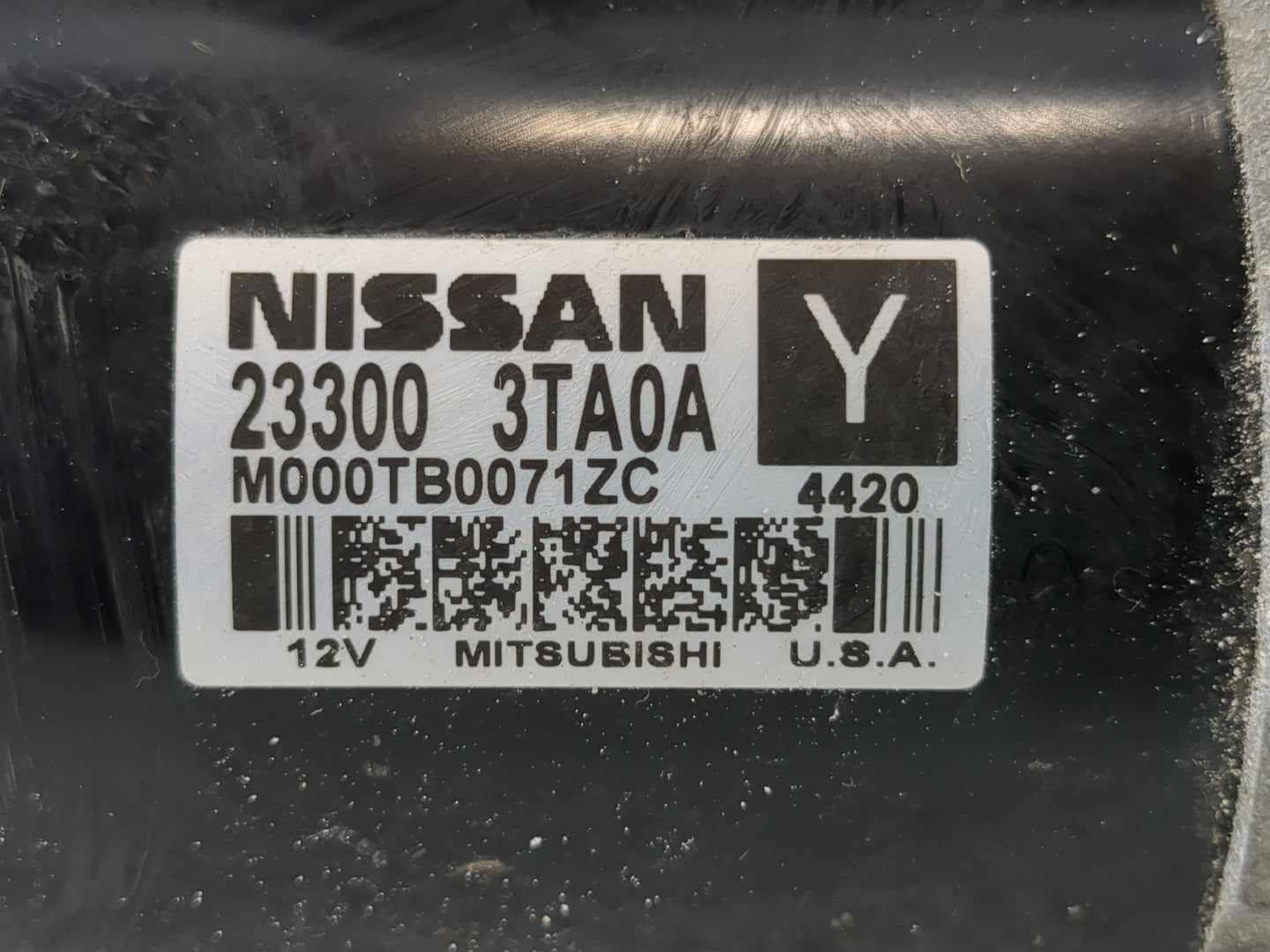 2013-2018 Nissan Altima Car Starter Motor Solenoid OEM P/N:23300 3TA0A Fits Fits 2013 2014 2015 2016 2017 2018 OEM Used Auto