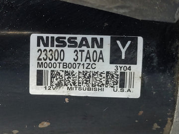 2013-2018 Nissan Altima Car Starter Motor Solenoid OEM P/N:23300 3TA0A Fits Fits 2013 2014 2015 2016 2017 2018 OEM Used Auto Parts