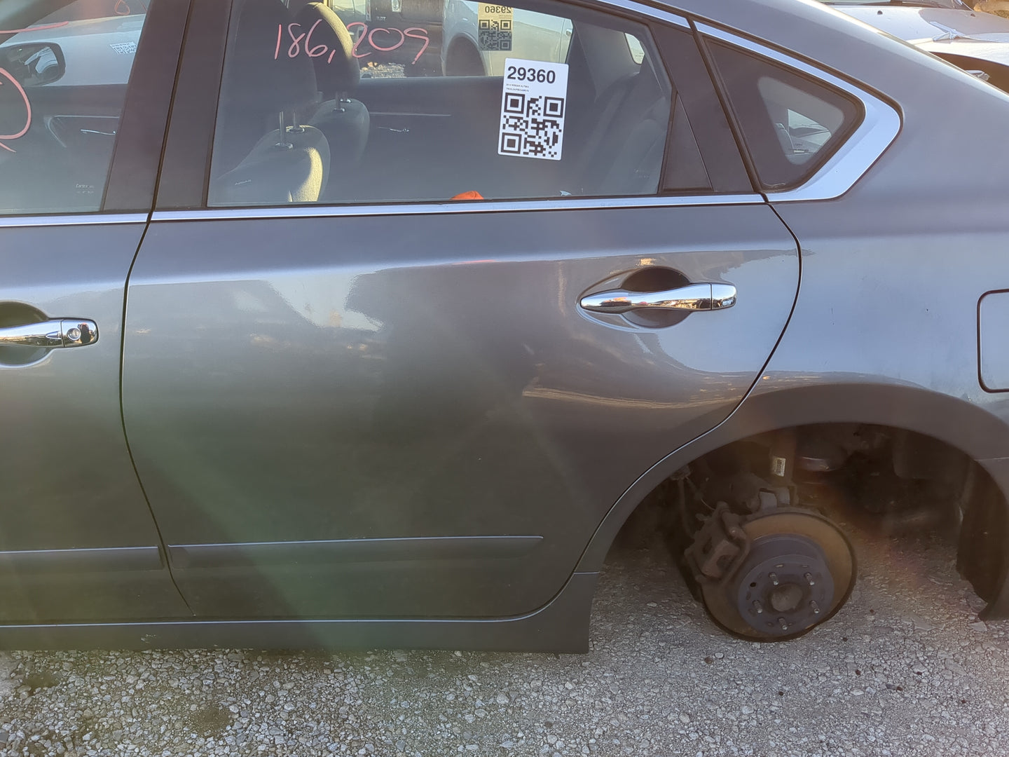 2013-2018 Nissan Altima Driver Rear Door Oem - Oemusedautoparts1.com