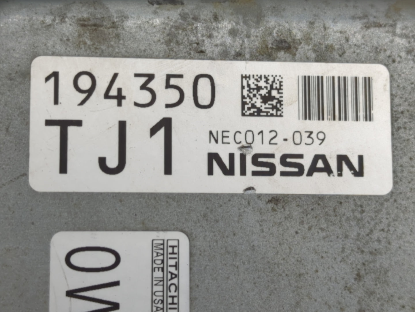 2013-2014 Nissan Altima PCM Engine Control Computer ECU ECM PCU OEM P/N:NEC012-039 Fits Fits 2013 2014 OEM Used Auto Parts -