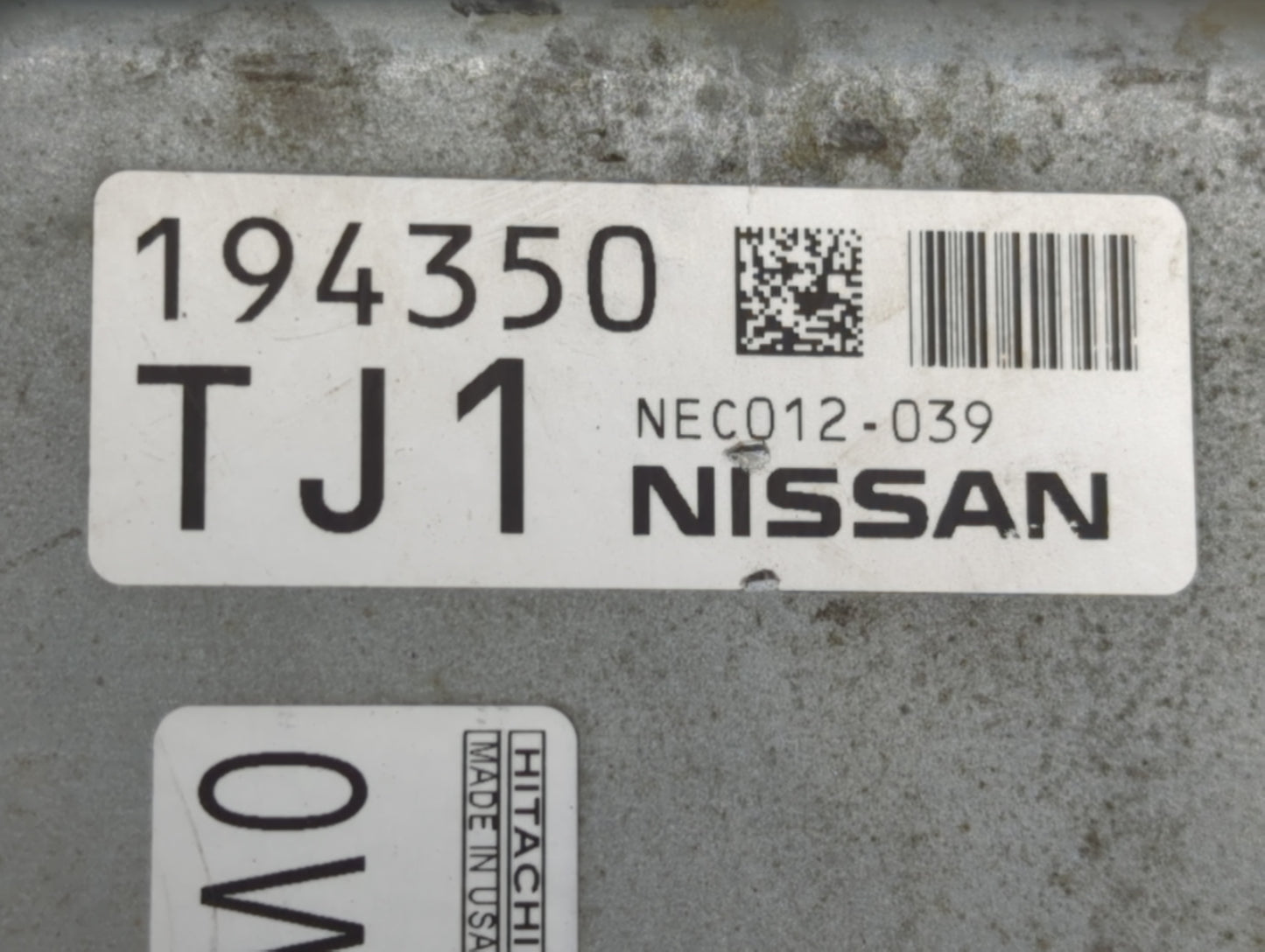 2013-2014 Nissan Altima PCM Engine Control Computer ECU ECM PCU OEM P/N:NEC012-039 Fits Fits 2013 2014 OEM Used Auto Parts -