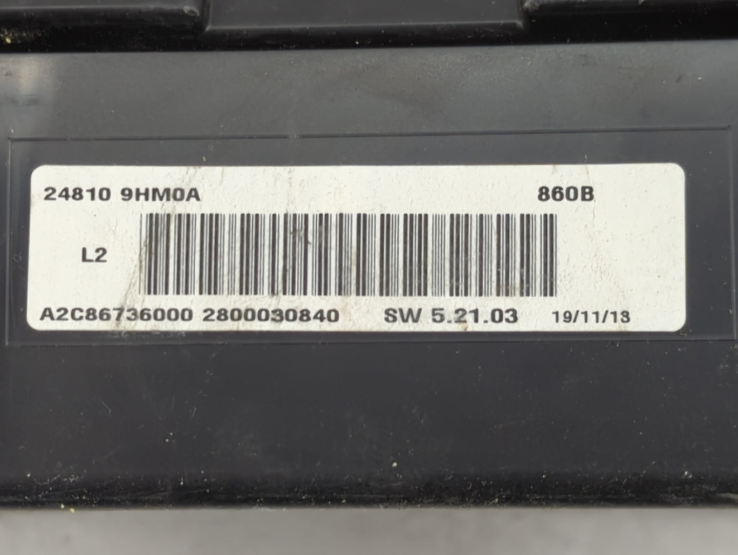 2014 Nissan Altima Instrument Cluster Speedometer Gauges P/N:24810 9HM0A Fits OEM Used Auto Parts - Oemusedautoparts1.com