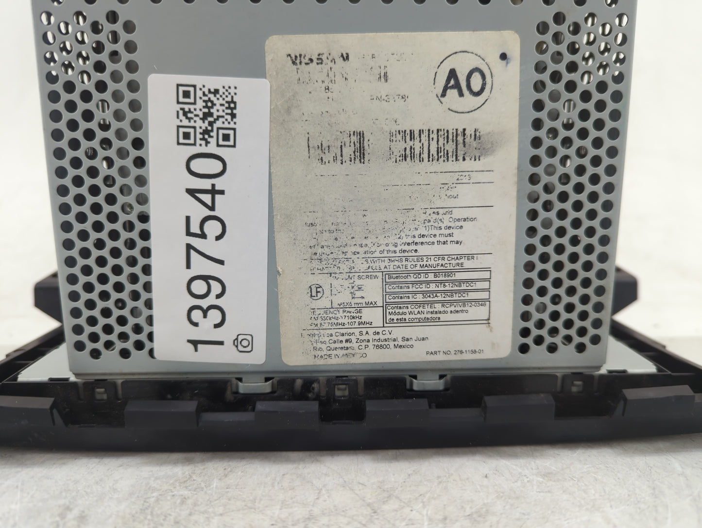 2013-2015 Nissan Altima Radio AM FM Cd Player Receiver Replacement P/N:28185 3TB0G Fits Fits 2013 2014 2015 OEM Used Auto Pa