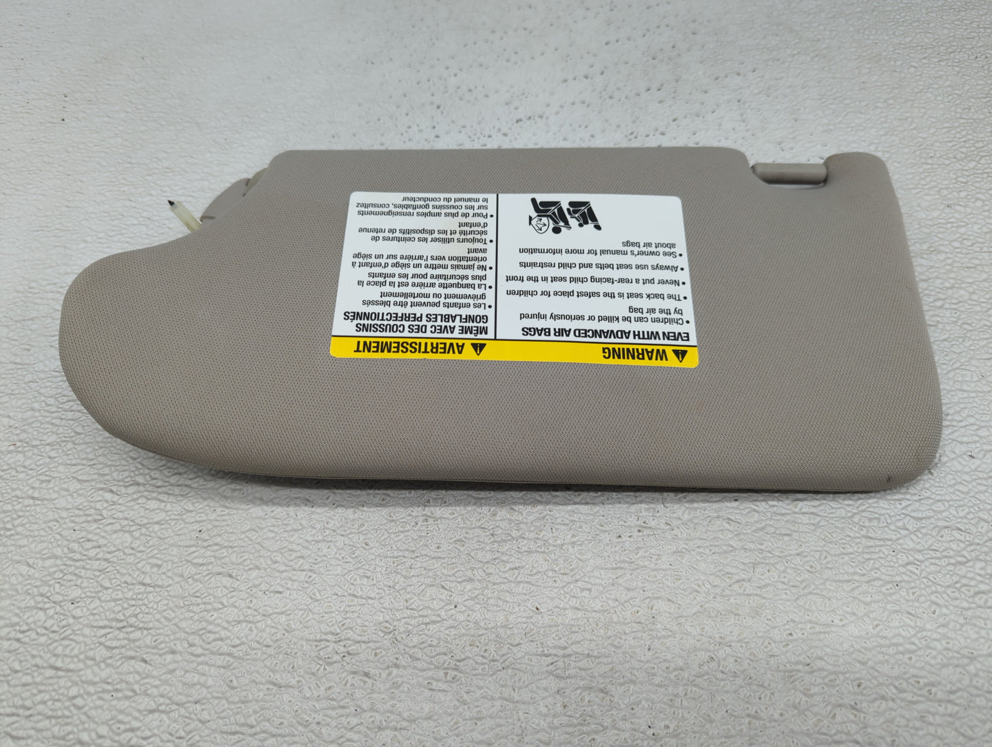 2013-2018 Nissan Altima Sun Visor Shade Replacement Passenger Right Mirror Fits Fits 2013 2014 2015 2016 2017 2018 OEM Used 