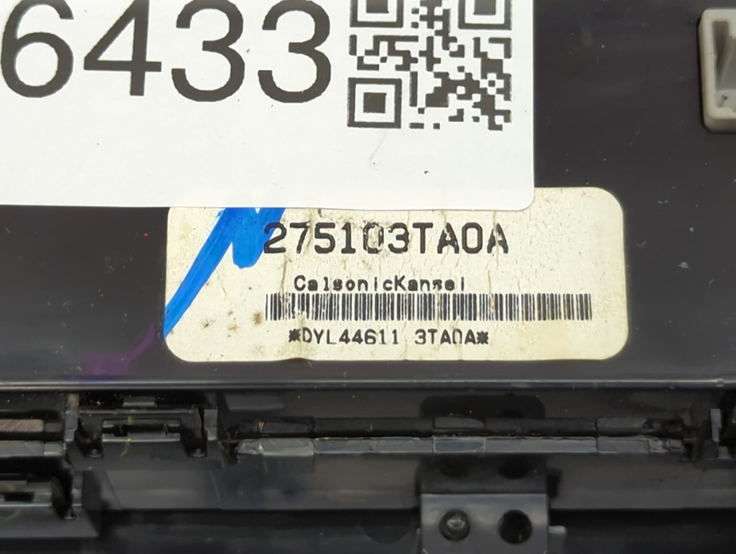 2013-2014 Nissan Altima Climate Control Module Temperature AC/Heater Replacement P/N:275103TA0A Fits Fits 2013 2014 OEM Used