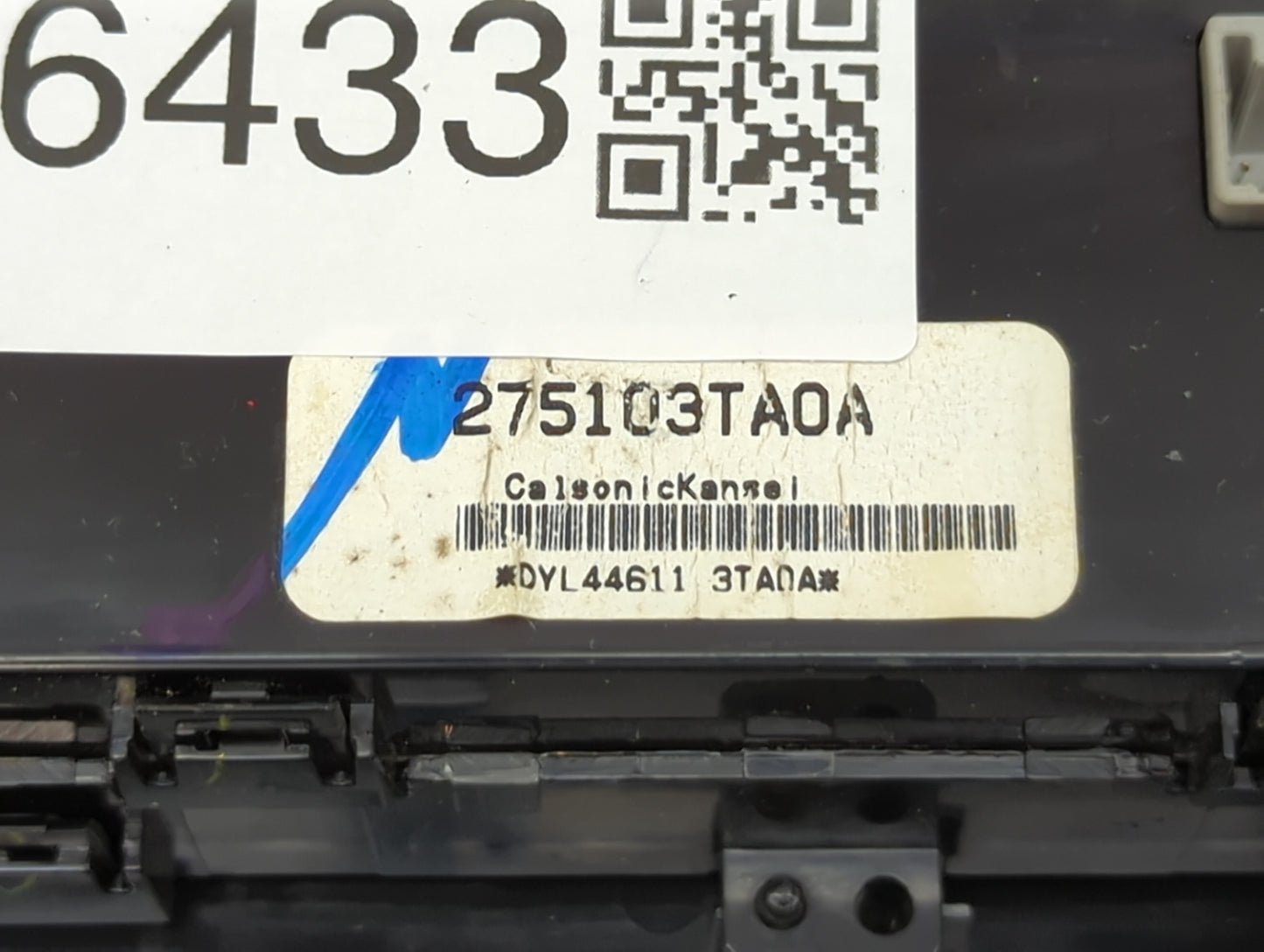 2013-2014 Nissan Altima Climate Control Module Temperature AC/Heater Replacement P/N:275103TA0A Fits Fits 2013 2014 OEM Used