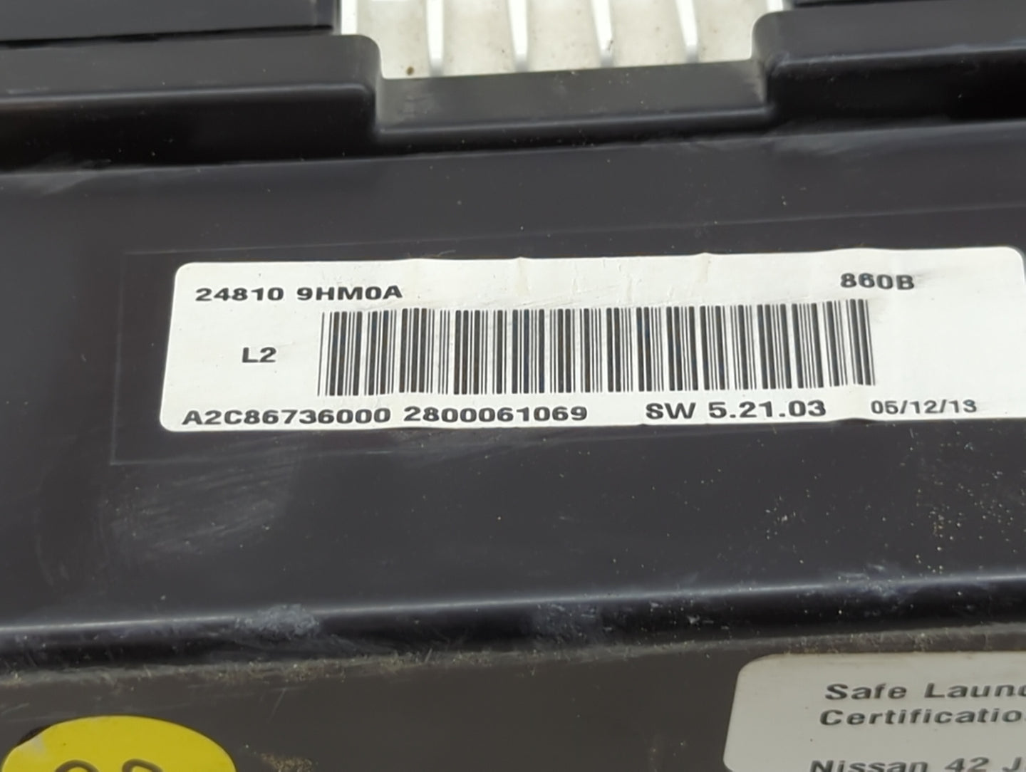 2014 Nissan Altima Instrument Cluster Speedometer Gauges P/N:24810 9HM0A 24810 9HM0A Miles: Fits OEM Used Auto Parts - Oemus