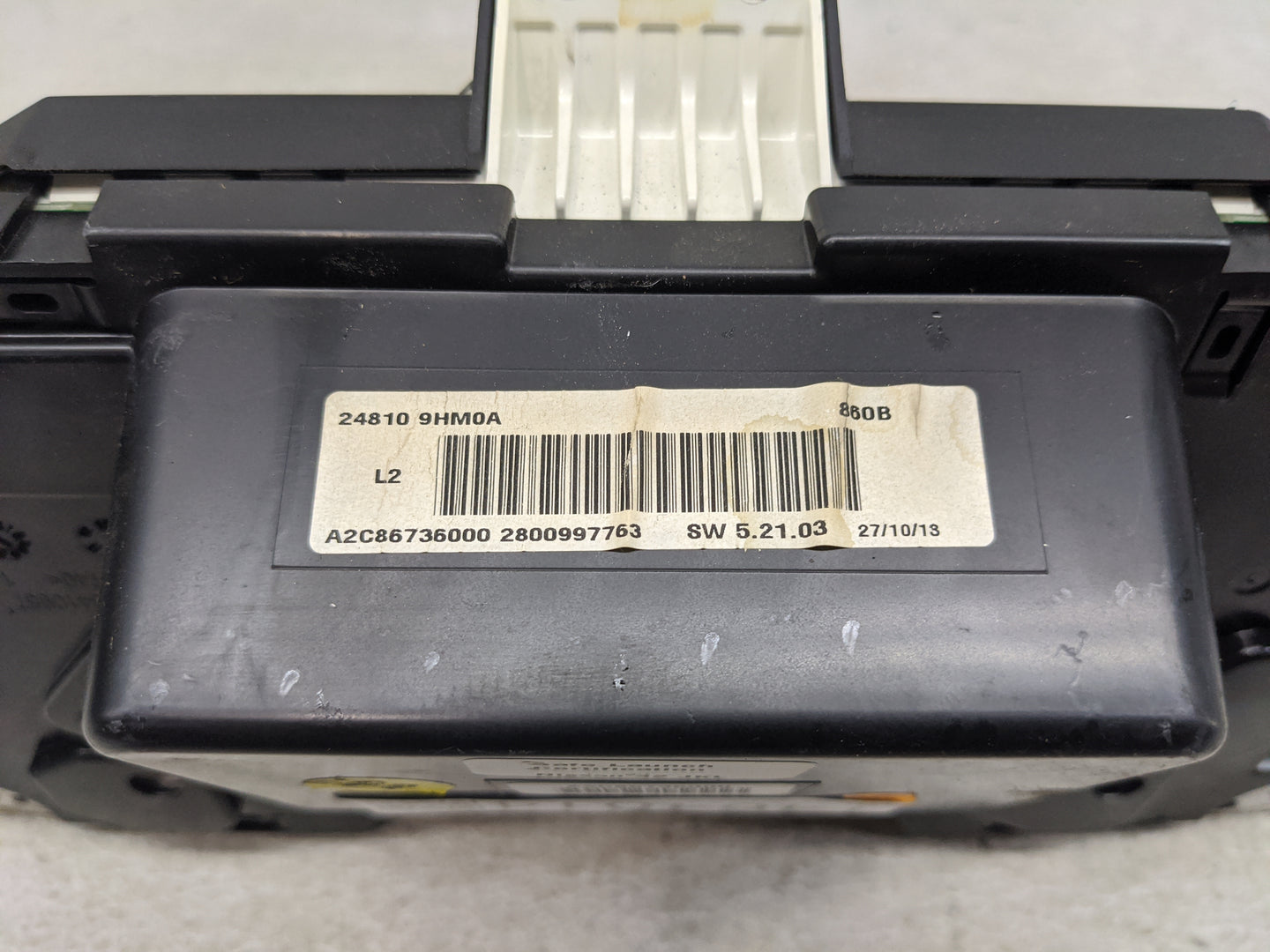 2014 Nissan Altima Instrument Cluster Speedometer Gauges P/N:24810 9HM0A A2C86736000 Miles:100K Fits OEM Used Auto Parts - O