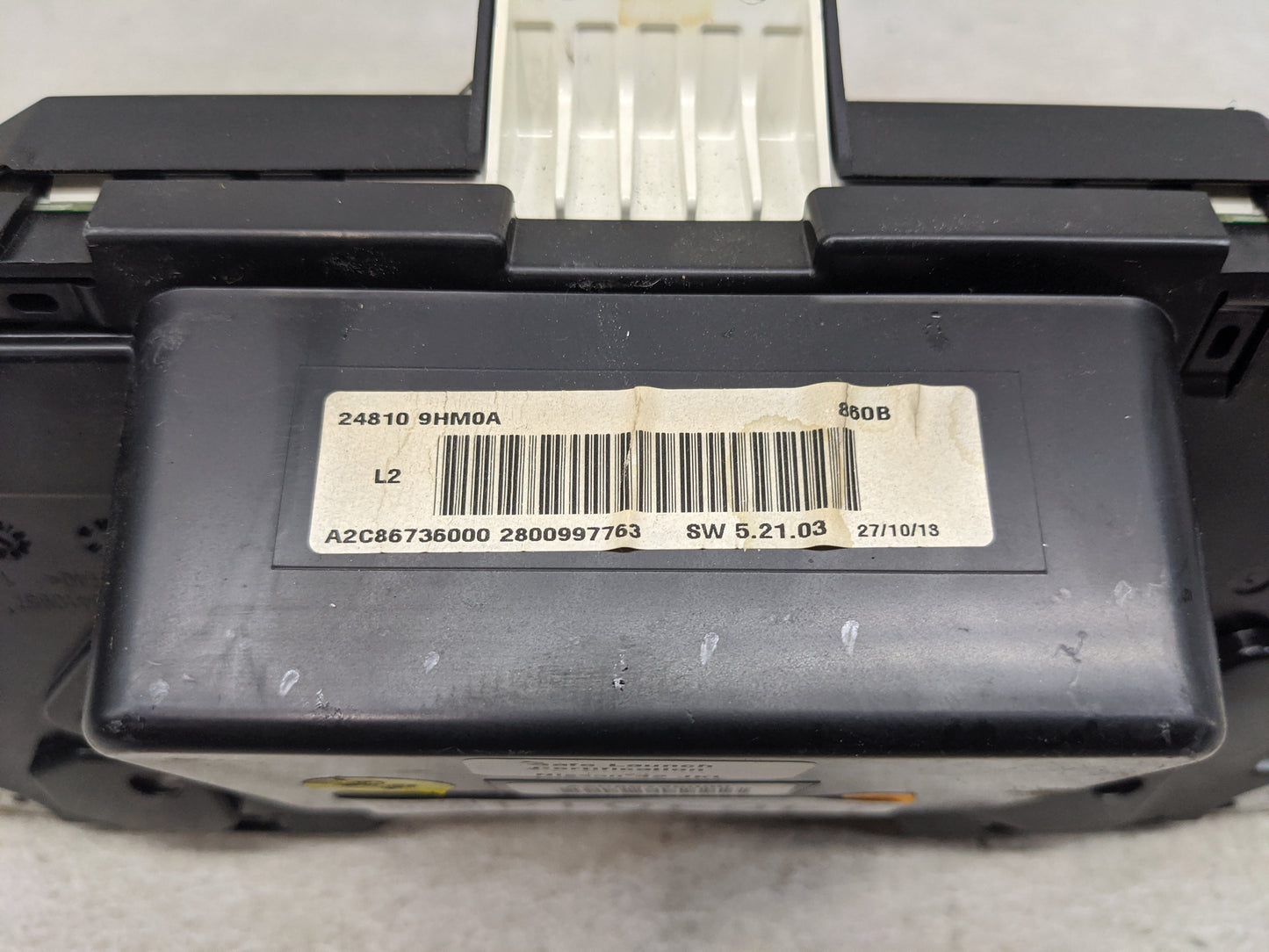 2014 Nissan Altima Instrument Cluster Speedometer Gauges P/N:24810 9HM0A A2C86736000 Miles:100K Fits OEM Used Auto Parts - O