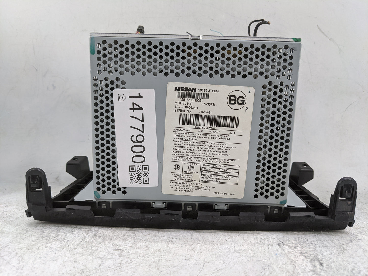 2013-2015 Nissan Altima Radio AM FM Cd Player Receiver Replacement P/N:28185 3TB0G PN-33781 Fits Fits 2013 2014 2015 OEM Use