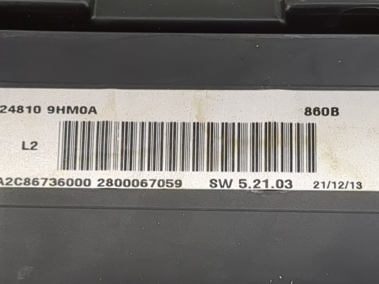 2014 Nissan Altima Instrument Cluster Speedometer Gauges P/N:24810 9HM0A A2C86736000, A2C53410957 Miles: Fits OEM Used Auto 