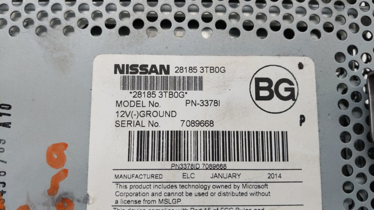 2013-2015 Nissan Altima Am Fm Cd Player Radio Receiver - Oemusedautoparts1.com