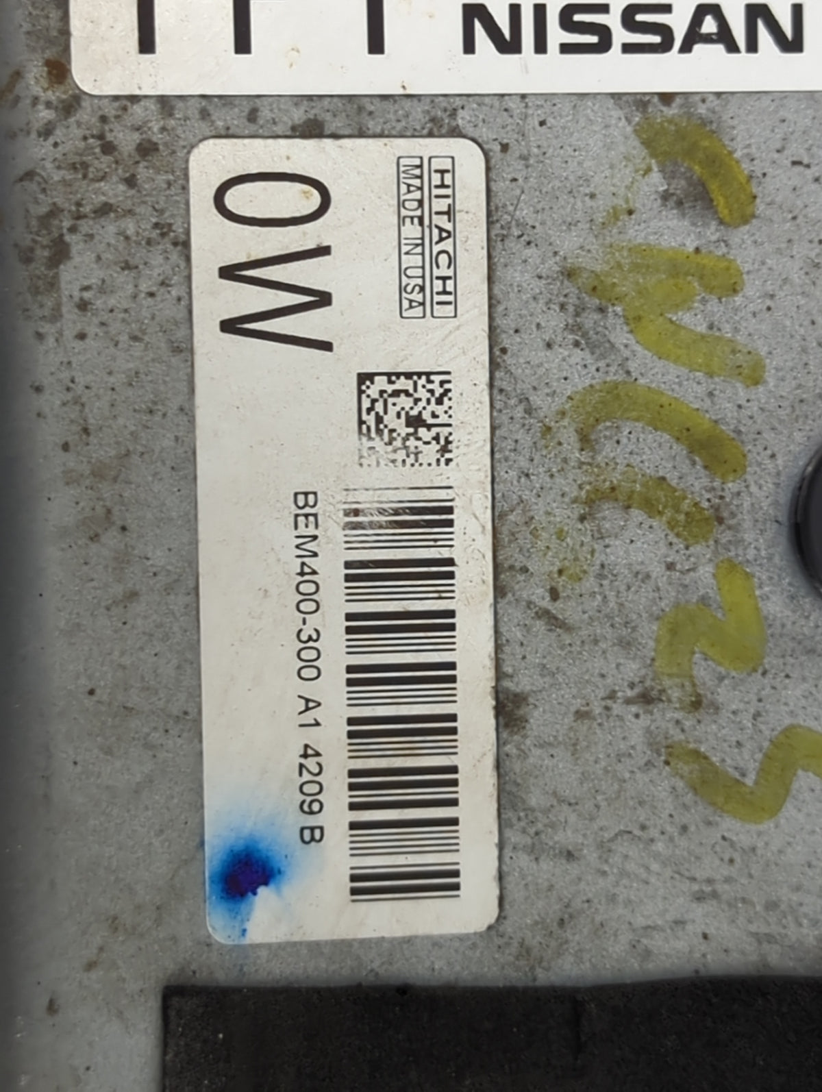 2013-2014 Nissan Altima PCM Engine Control Computer ECU ECM PCU OEM P/N:BEM400-300 A1 NEC012-036 Fits 2013 2014 OEM Used Aut