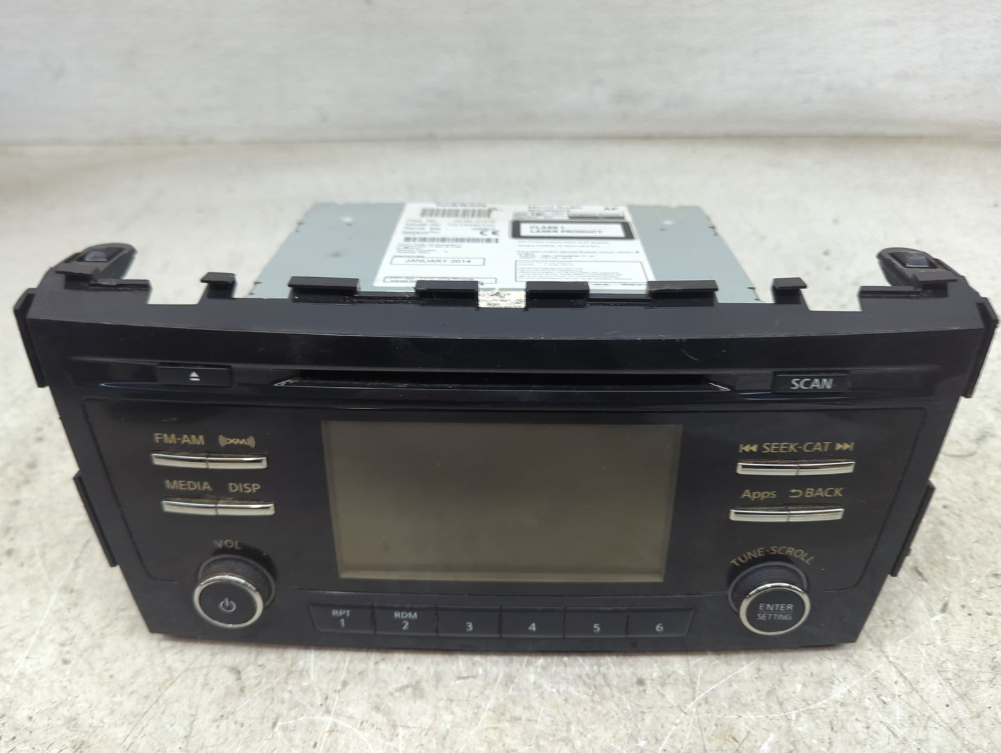 2013-2015 Nissan Altima Radio AM FM Cd Player Receiver Replacement P/N:28185 3TA1B CQ-FN24E1GX Fits Fits 2013 2014 2015 OEM 