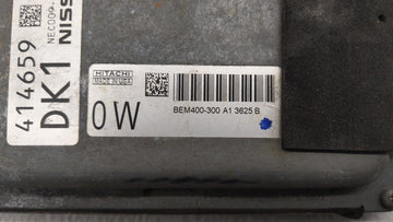 2013-2014 Nissan Altima PCM Engine Control Computer ECU ECM PCU OEM P/N:BEM400-300 MEC300-012 A1, MEC300-052 Fits Fits 2013 2014 OEM Used Auto Parts