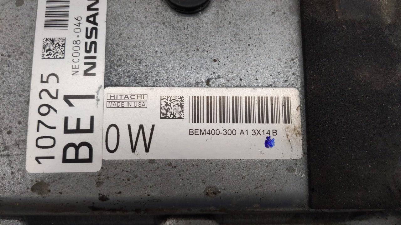 2013-2014 Nissan Altima PCM Engine Control Computer ECU ECM PCU OEM P/N:BEM400-300 MEC300-012 A1, MEC300-052 Fits Fits 2013 