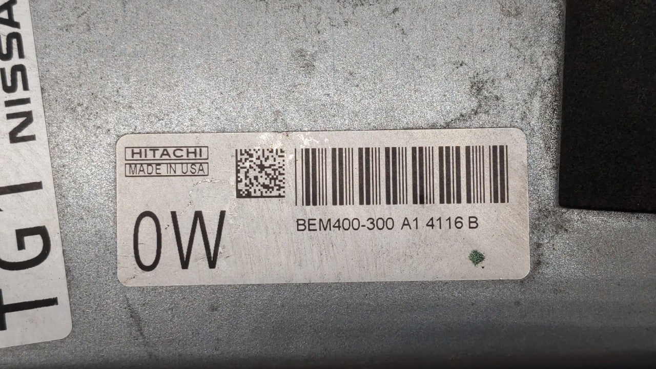 2013-2014 Nissan Altima PCM Engine Control Computer ECU ECM PCU OEM P/N:BEM400-300 A1 NEC012-036 Fits Fits 2013 2014 OEM Use