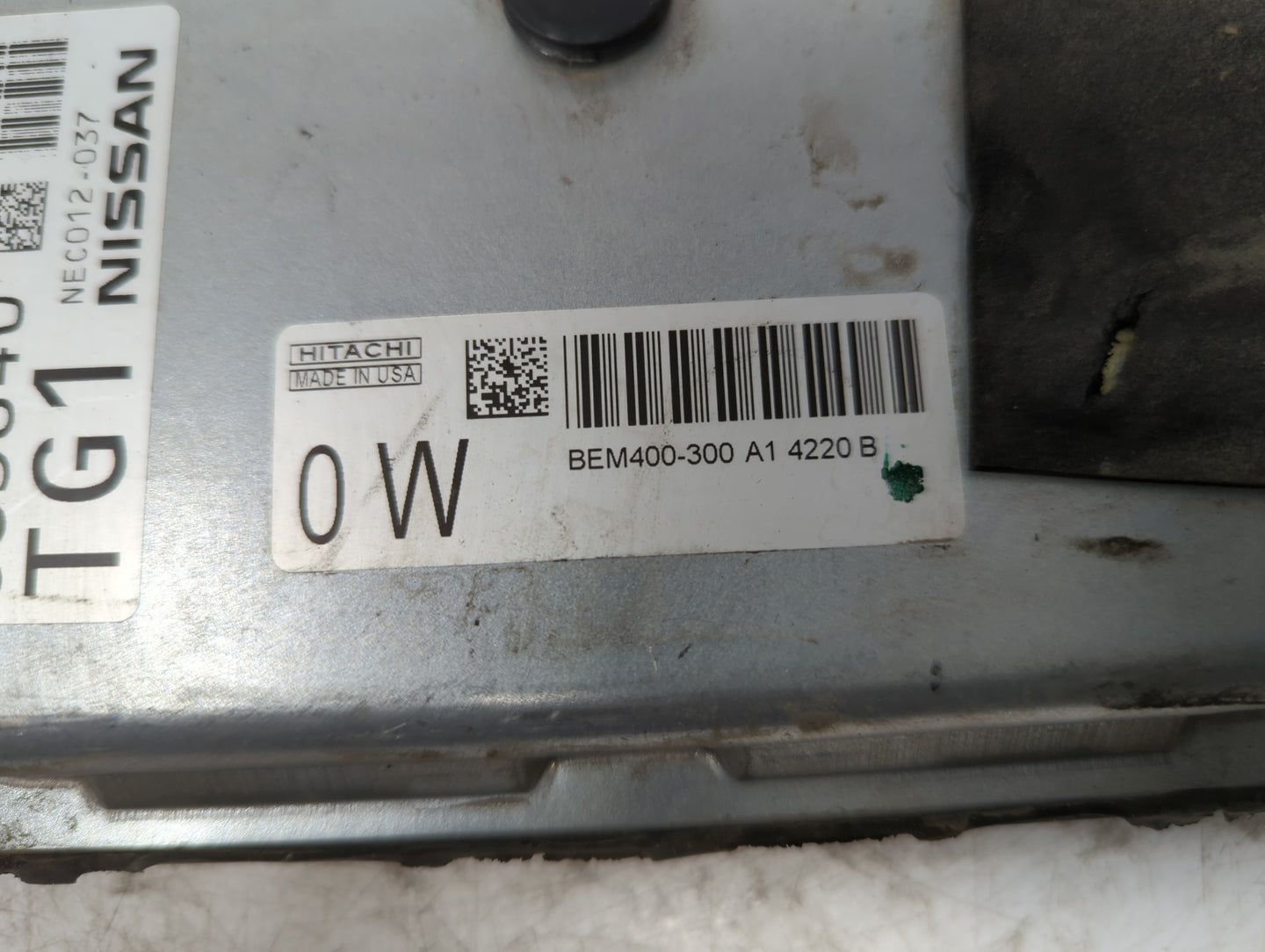 2013-2014 Nissan Altima PCM Engine Control Computer ECU ECM PCU OEM P/N:BEM400-300 A1 NEC012-036 Fits Fits 2013 2014 OEM Use