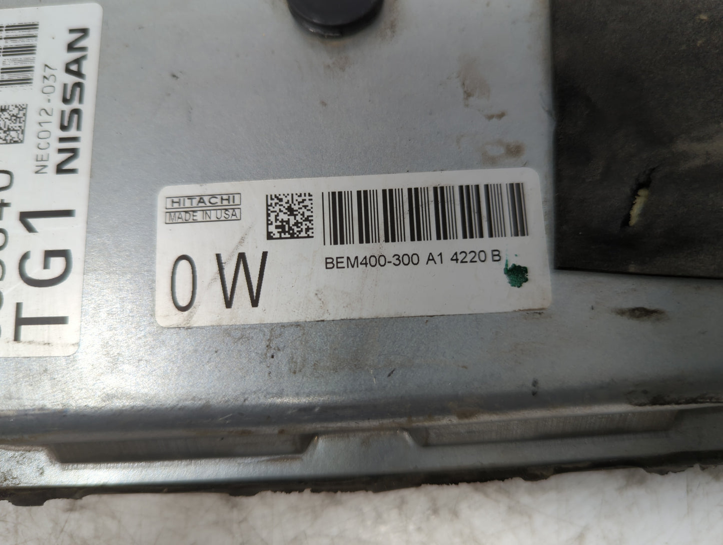 2013-2014 Nissan Altima PCM Engine Control Computer ECU ECM PCU OEM P/N:BEM400-300 A1 NEC012-036 Fits Fits 2013 2014 OEM Use