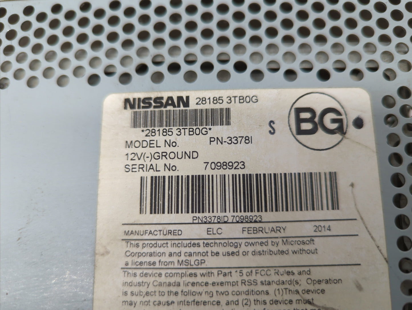 2013-2015 Nissan Altima Am Fm Cd Player Radio Receiver - Oemusedautoparts1.com