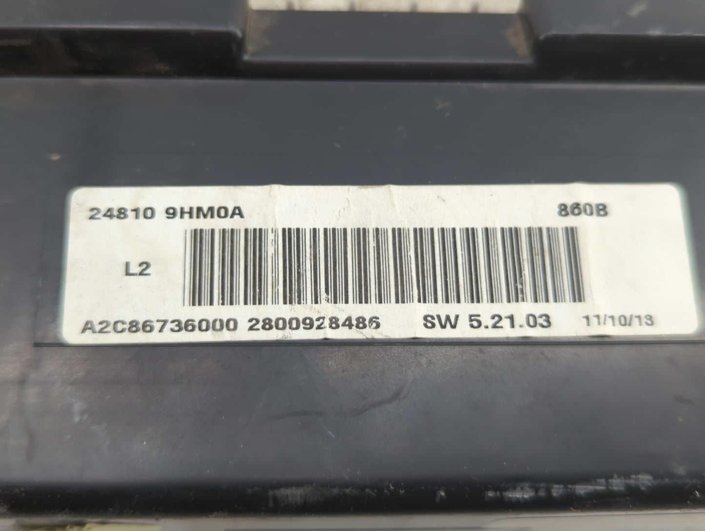 2014 Nissan Altima Instrument Cluster Speedometer Gauges P/N:24810 9HM0A Fits OEM Used Auto Parts - Oemusedautoparts1.com