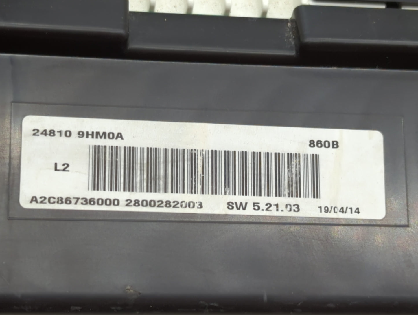 2014 Nissan Altima Instrument Cluster Speedometer Gauges P/N:24810 9HM0A Miles: Fits OEM Used Auto Parts - Oemusedautoparts1