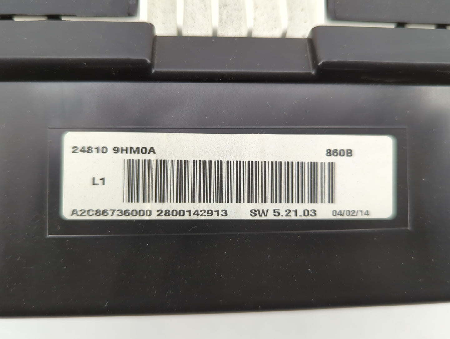 2014 Nissan Altima Instrument Cluster Speedometer Gauges P/N:24810 9HM0A Fits OEM Used Auto Parts - Oemusedautoparts1.com