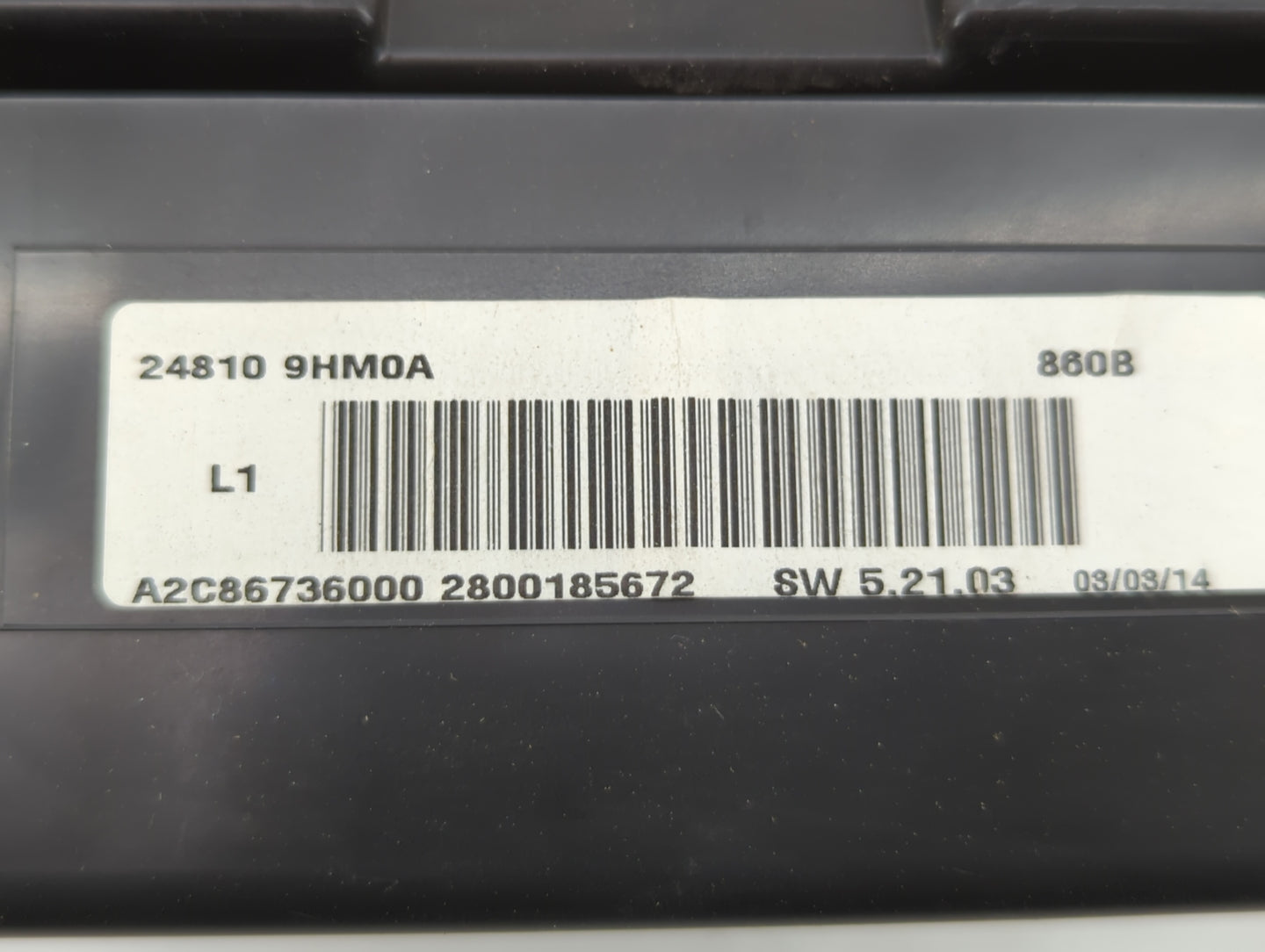 2014 Nissan Altima Instrument Cluster Speedometer Gauges P/N:24810 9HM0A Fits OEM Used Auto Parts - Oemusedautoparts1.com