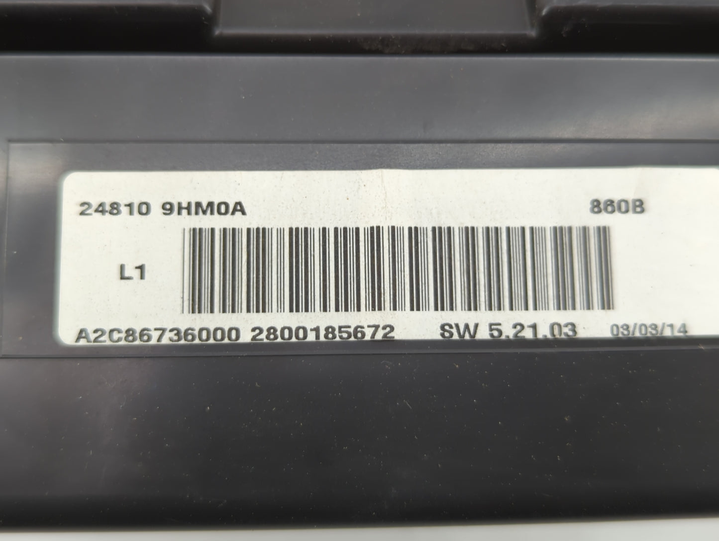 2014 Nissan Altima Instrument Cluster Speedometer Gauges P/N:24810 9HM0A Fits OEM Used Auto Parts - Oemusedautoparts1.com