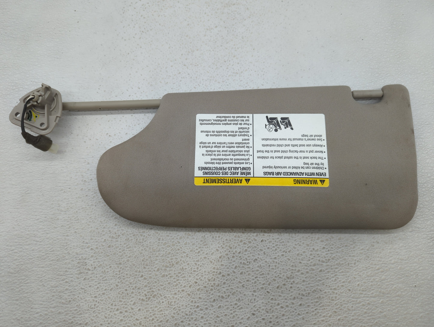 2013-2018 Nissan Altima Sun Visor Shade Replacement Passenger Right Mirror Fits Fits 2013 2014 2015 2016 2017 2018 OEM Used 
