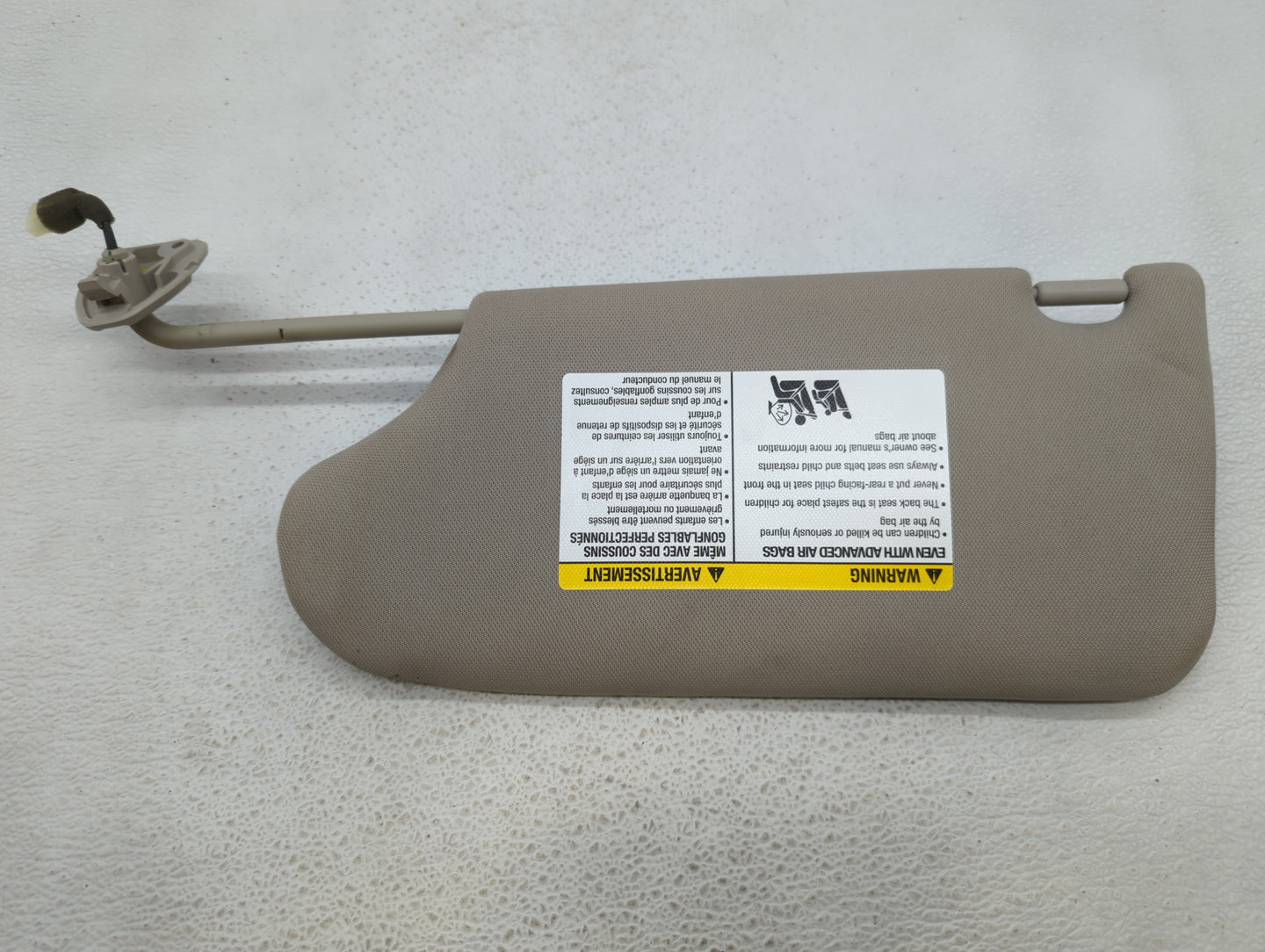 2013-2018 Nissan Altima Sun Visor Shade Replacement Passenger Right Mirror Fits Fits 2013 2014 2015 2016 2017 2018 OEM Used 