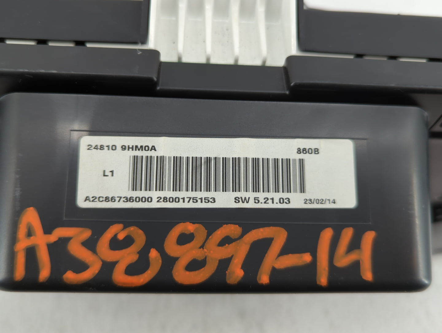 2014 Nissan Altima Instrument Cluster Speedometer Gauges P/N:24810 9HM0A Fits OEM Used Auto Parts - Oemusedautoparts1.com