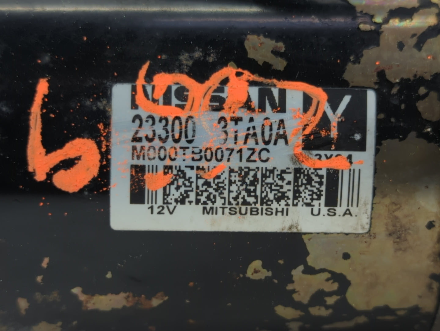 2013-2018 Nissan Altima Car Starter Motor Solenoid OEM P/N:M000TB0071ZC 233003TA0A Fits Fits 2013 2014 2015 2016 2017 2018 O