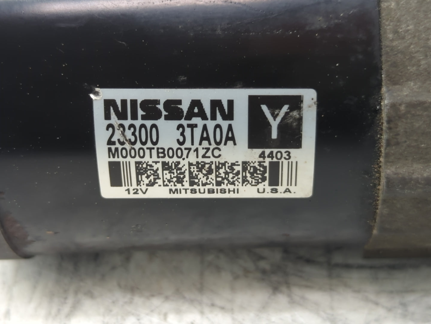 2013-2018 Nissan Altima Car Starter Motor Solenoid OEM P/N:23300 3TA0A Fits Fits 2013 2014 2015 2016 2017 2018 OEM Used Auto
