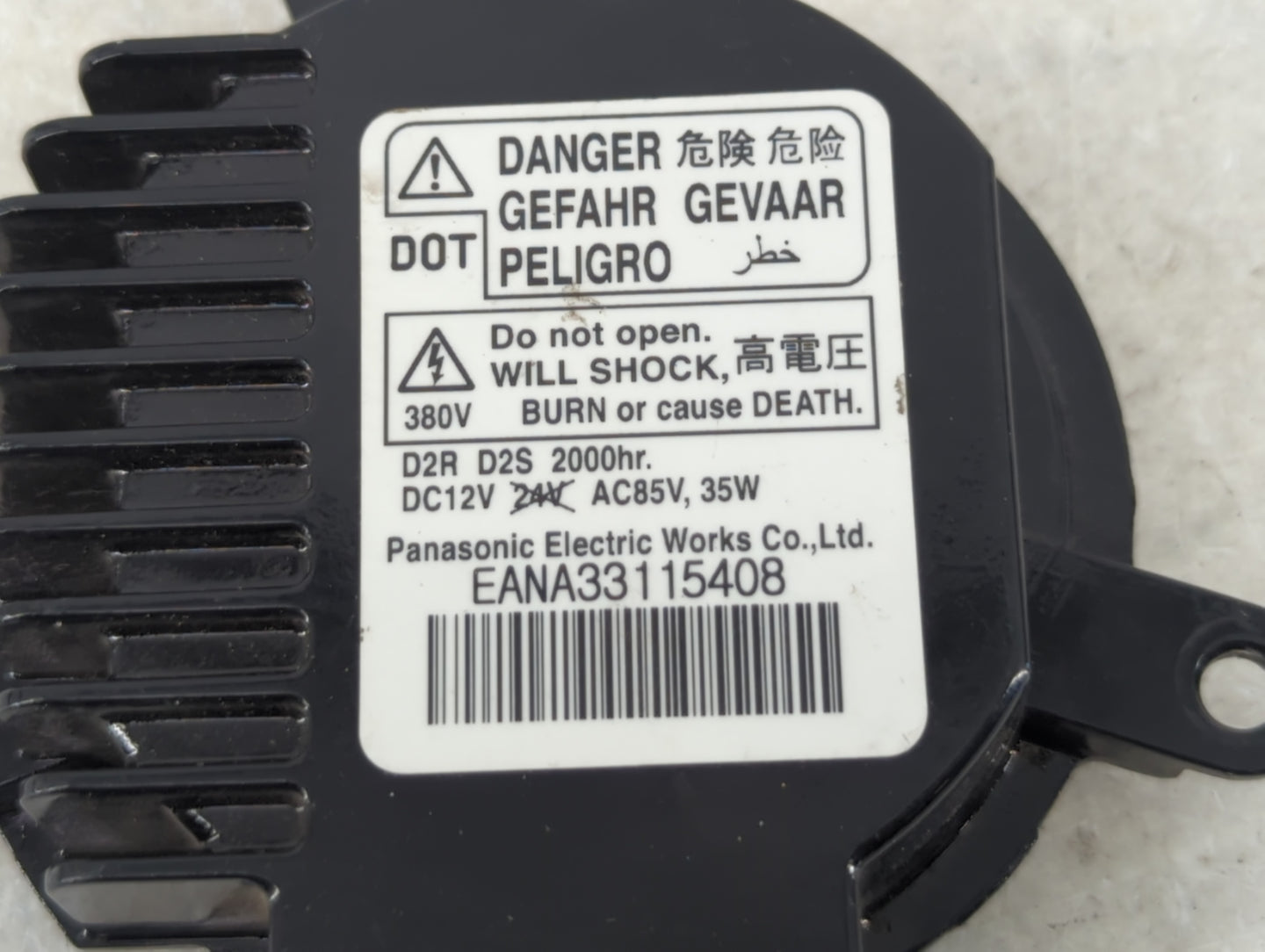 2014 Nissan Altima Headlight Ballast Head Light Silver Metallic - Oemusedautoparts1.com