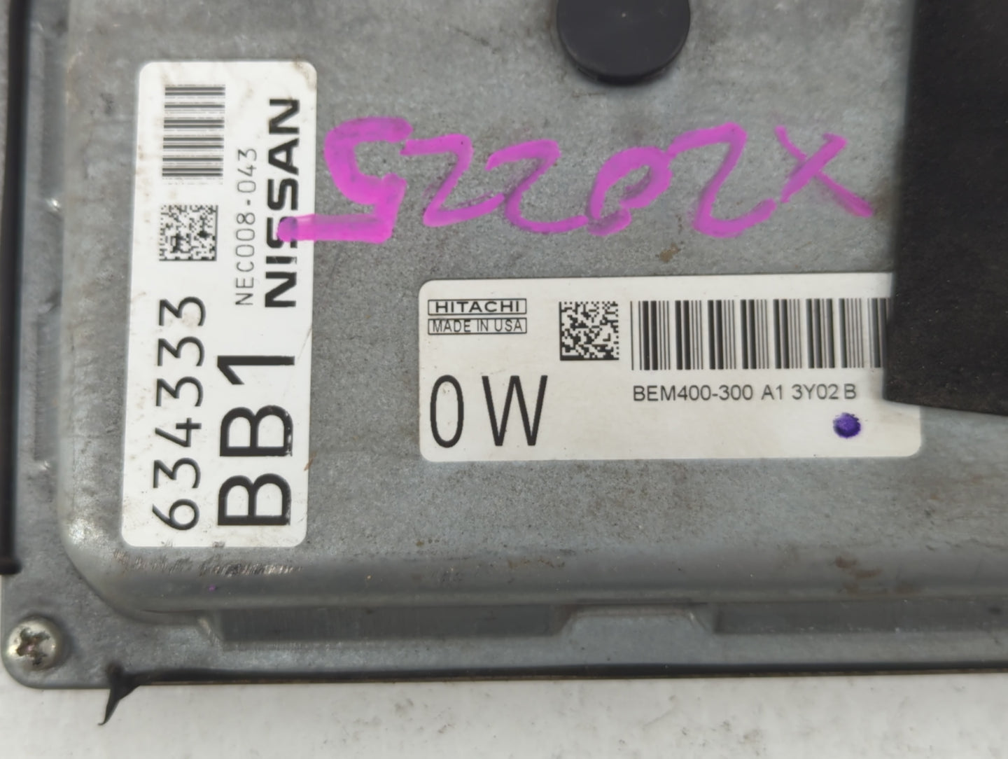 2013-2014 Nissan Altima PCM Engine Control Computer ECU ECM PCU OEM P/N:NEC008-043 634333 Fits Fits 2013 2014 OEM Used Auto 