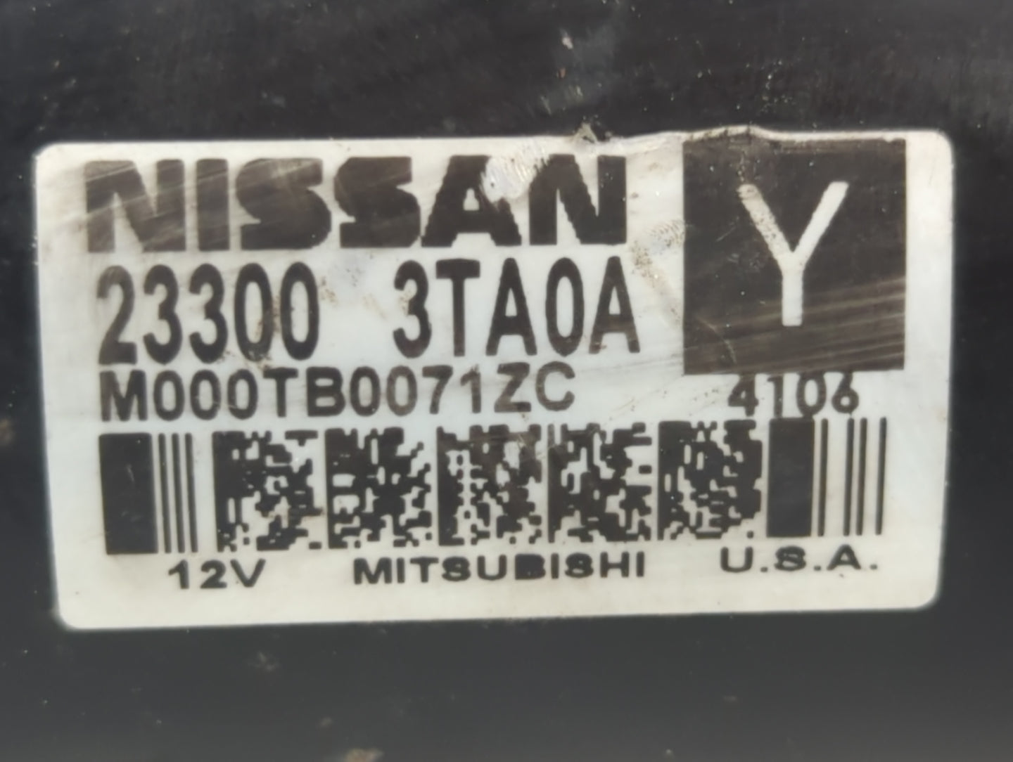 2013-2018 Nissan Altima Car Starter Motor Solenoid OEM P/N:M000TB0071ZC 23300 3TA0A Fits Fits 2013 2014 2015 2016 2017 2018 
