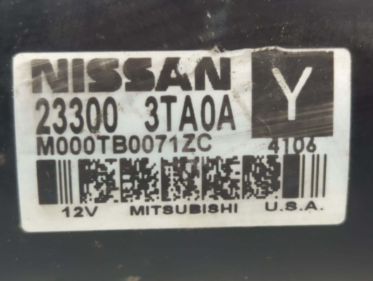 2013-2018 Nissan Altima Car Starter Motor Solenoid OEM P/N:M000TB0071ZC 23300 3TA0A Fits Fits 2013 2014 2015 2016 2017 2018 