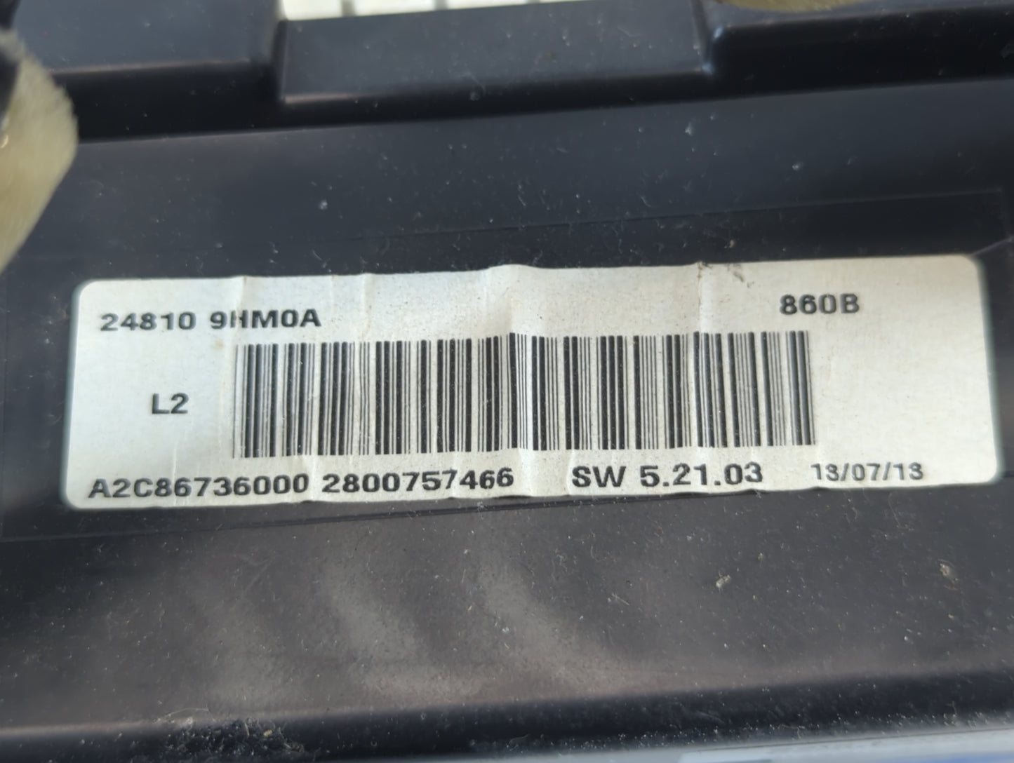 2014 Nissan Altima Instrument Cluster Speedometer Gauges P/N:24810 9HM0A Fits OEM Used Auto Parts - Oemusedautoparts1.com