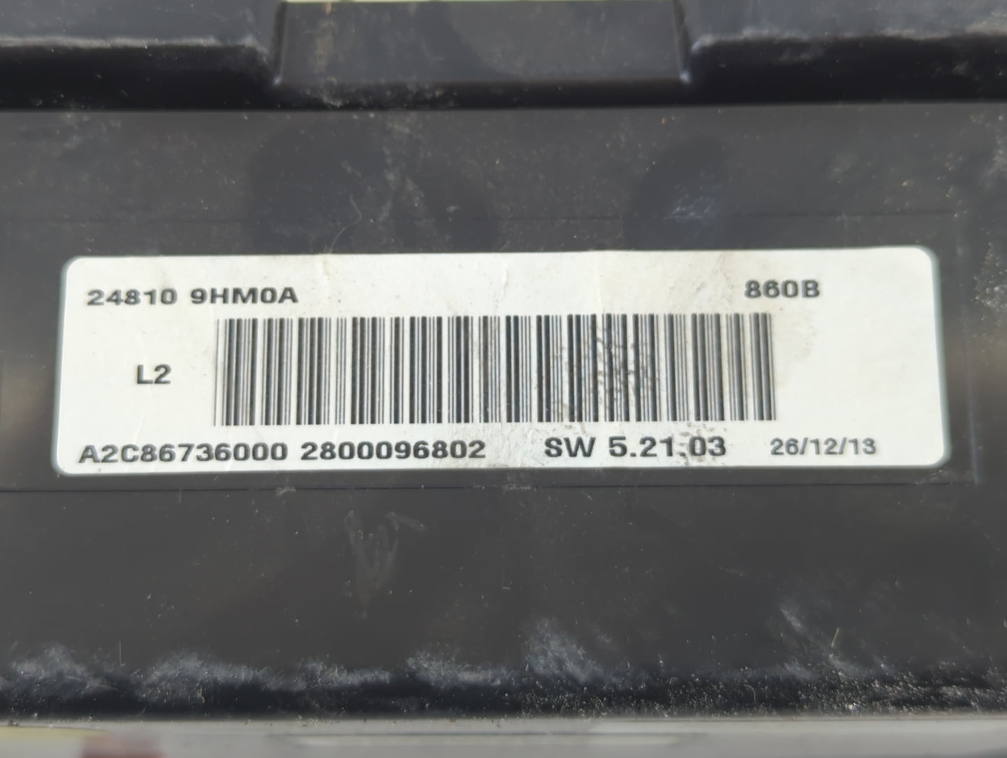 2014 Nissan Altima Instrument Cluster Speedometer Gauges P/N:24810 9HM0A Fits OEM Used Auto Parts - Oemusedautoparts1.com