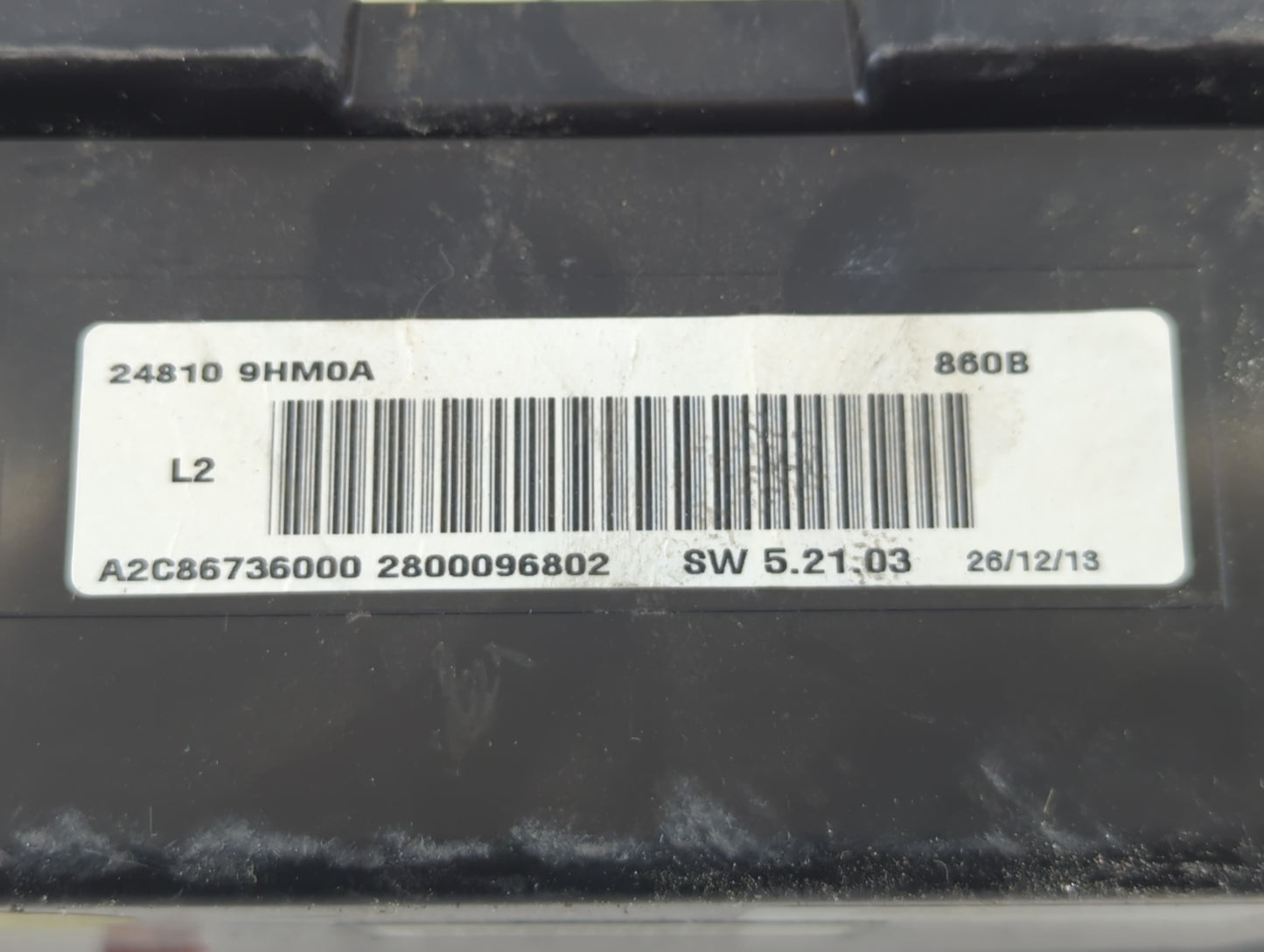 2014 Nissan Altima Instrument Cluster Speedometer Gauges P/N:24810 9HM0A Fits OEM Used Auto Parts - Oemusedautoparts1.com