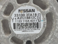 2013-2017 Nissan Altima Alternator Replacement Generator Charging Assembly Engine OEM P/N:23100 3TA1B Fits OEM Used Auto Par
