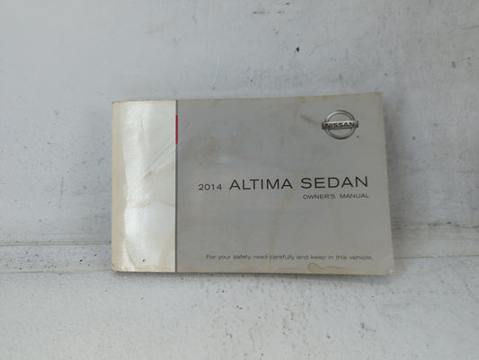 2014 Nissan Altima Owners Manual Book Guide P/N:OM14E 0L33U0 OEM Used Auto Parts