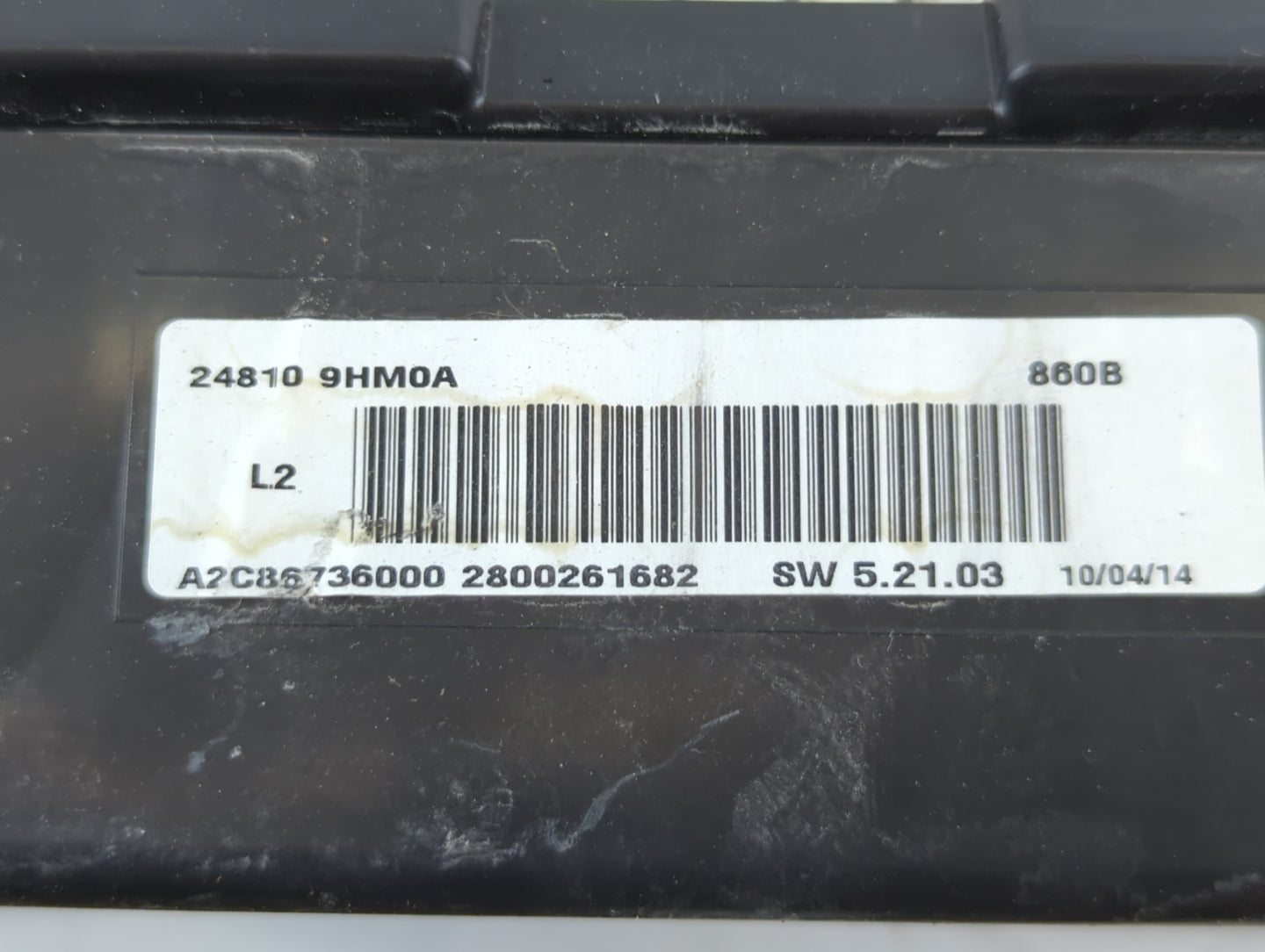 2014 Nissan Altima Instrument Cluster Speedometer Gauges P/N:24810 9HM0A Fits OEM Used Auto Parts - Oemusedautoparts1.com