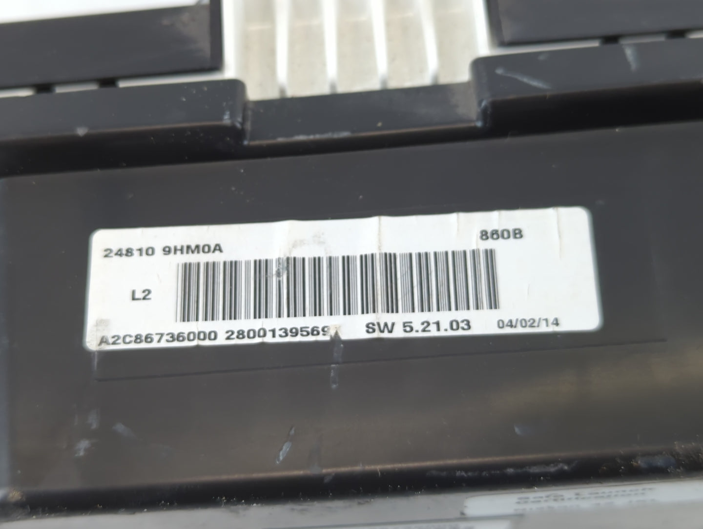 2014 Nissan Altima Instrument Cluster Speedometer Gauges P/N:24810 9HM0A Fits OEM Used Auto Parts - Oemusedautoparts1.com